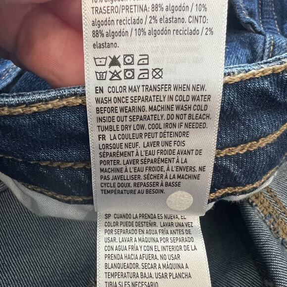 American Eagle Low-Rise Ultra Wide Leg Blue Jeans Women’s Size 18 Loose - Picture 8 of 8